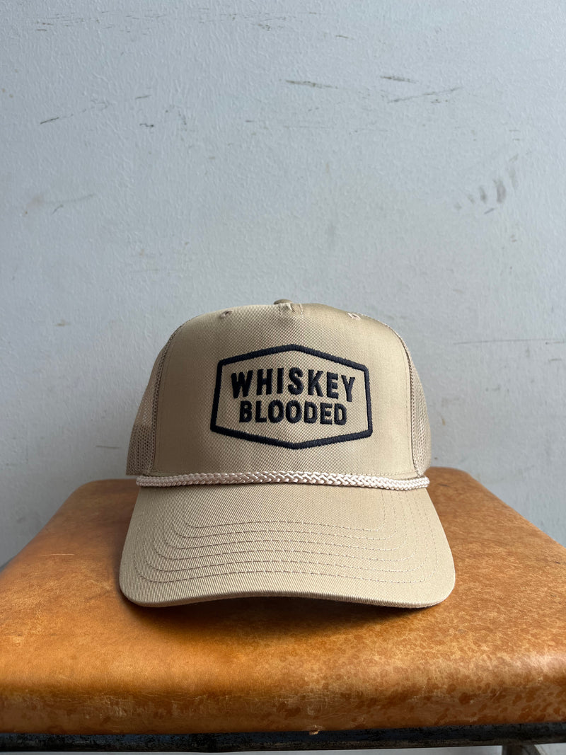 Embroidered Trucker Hat  | Whiskey Blooded Patch | Manready Mercantile