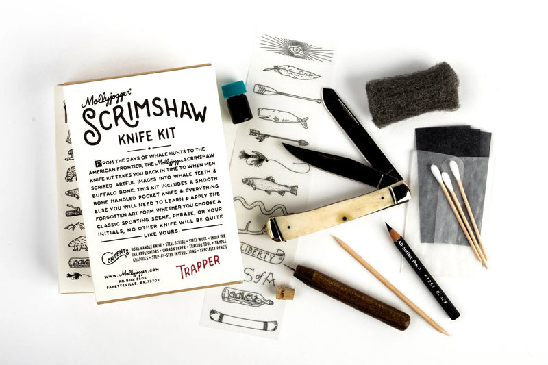 Scrimshaw Pocket Knife Kit | Mollyjogger