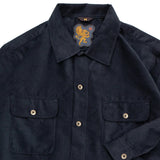 Webster Shirt | Horizontal Corduroy Navy  | Indigofera