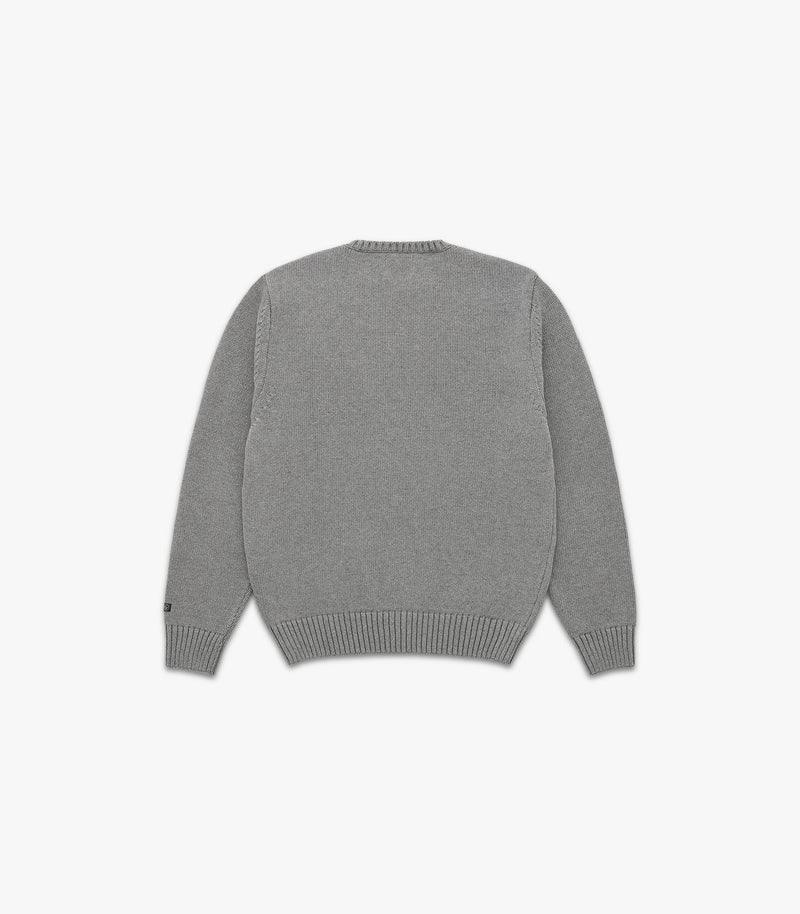 Ivy Cotton Sweater | Heather Grey | Knickerbocker