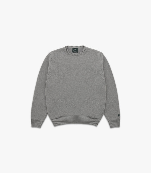 Ivy Cotton Sweater | Heather Grey | Knickerbocker