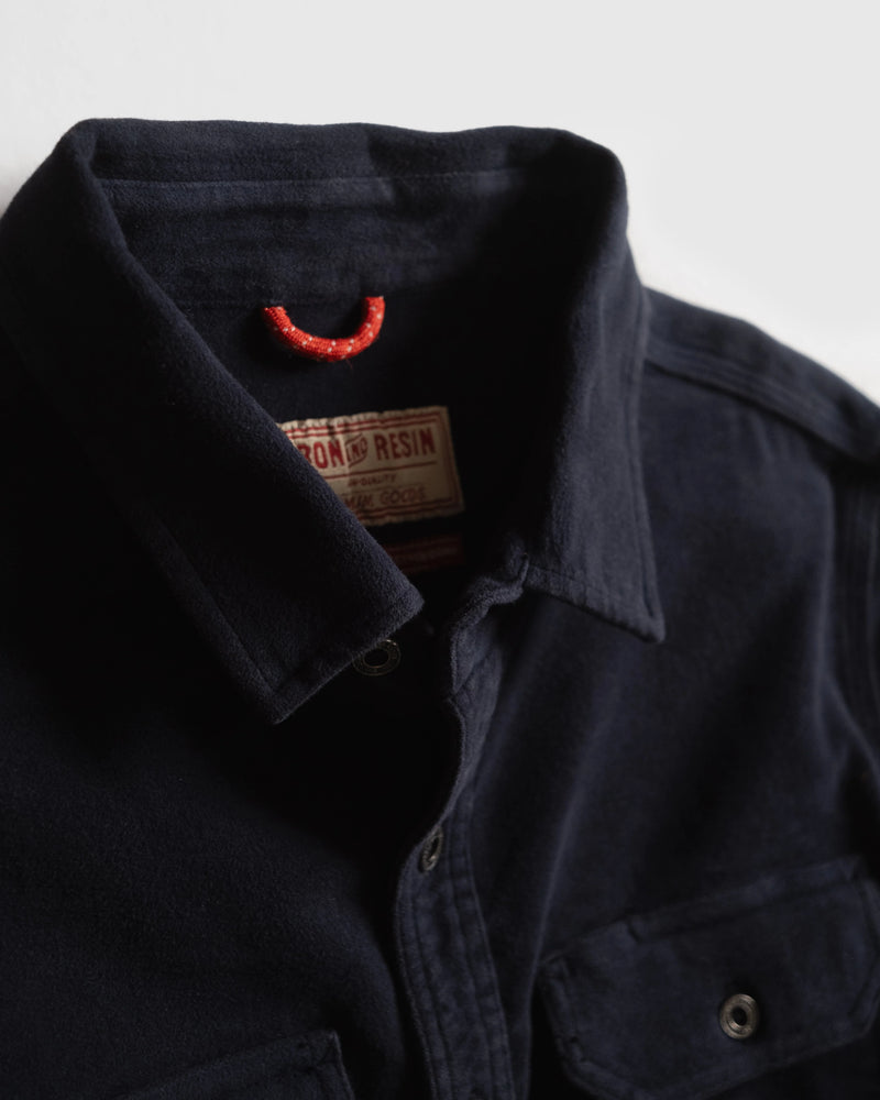 Moleskin Journeyman Shirt | Navy | Iron & Resin