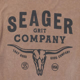 Longhorn Premium Tee | Pigment Brown | Seager Co.
