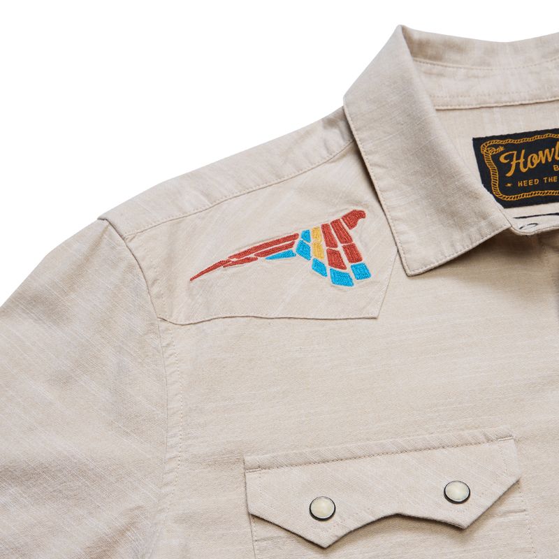 Crosscut Deluxe Snapshirt | Parrot Patrol : Dune Chambray | Howler