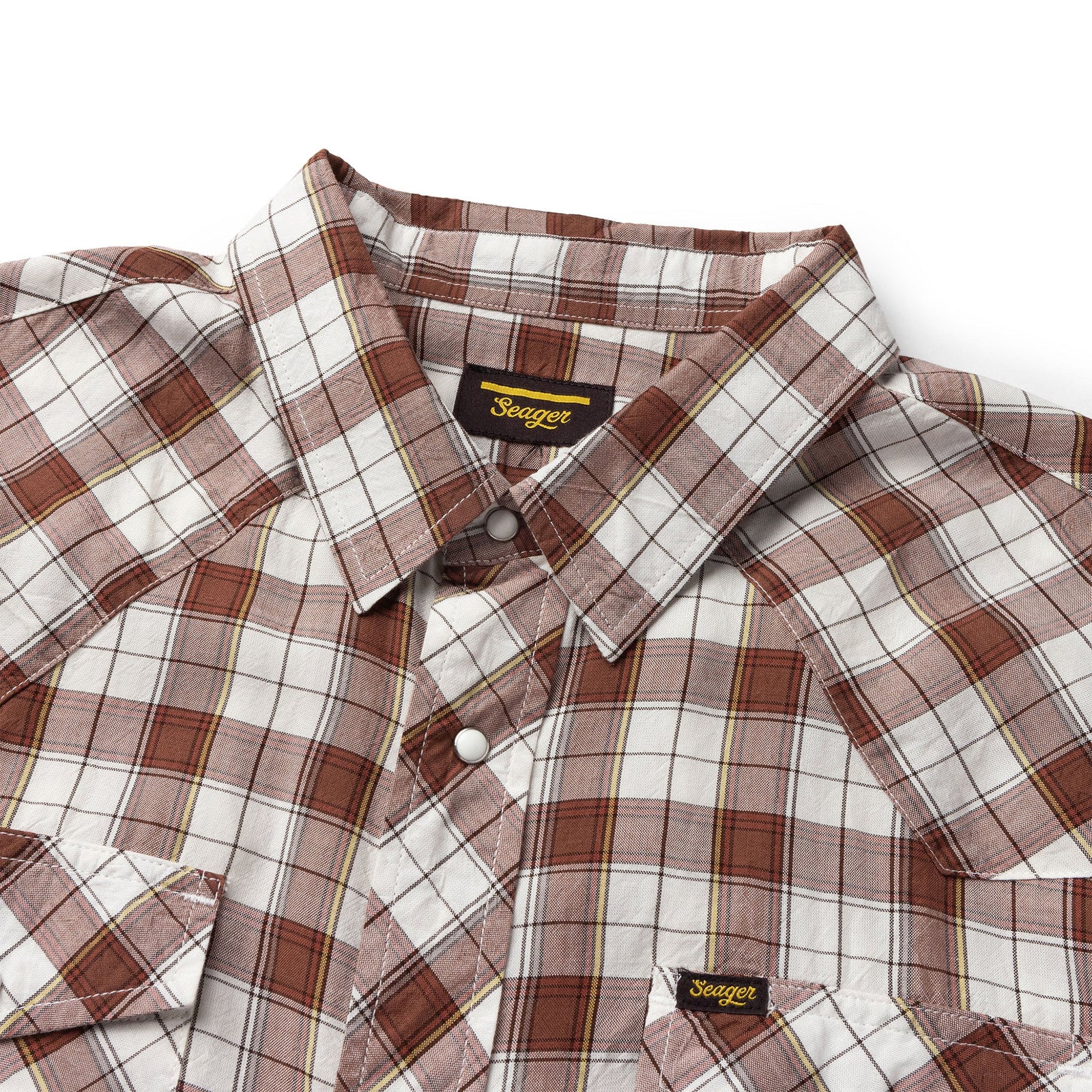 Amarillo S/S Shirt | Brown Plaid | Seager Co. – Manready