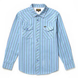 Amarillo L/S Shirt | Steel Blue Stripe | Seager Co.