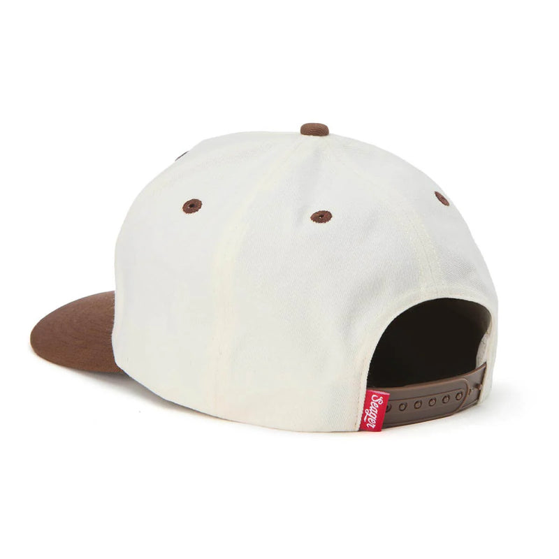 Rodeo Snapback | Cream & Brown | Seager Co.