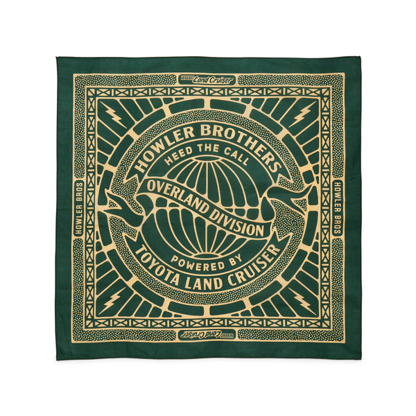 Bandana | HB x Land Cruiser: Rustic Green | Howler Bros
