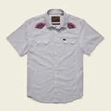 Crosscut Deluxe Shortsleeve Shirt | High Times Light Grey  | Howler Bros