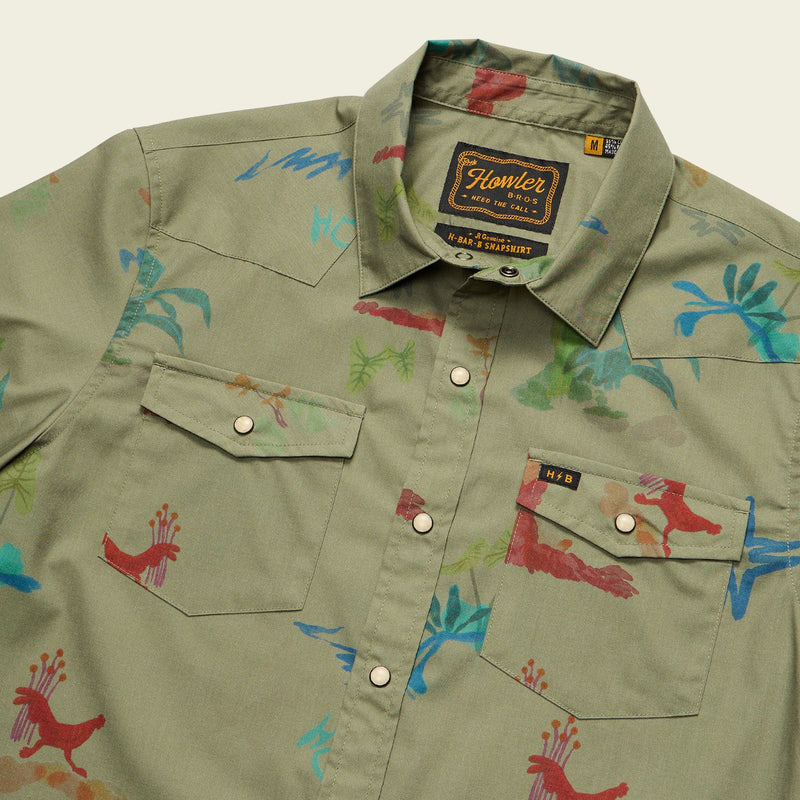 H Bar B Snapshirt | Vision Quest Olive | Howler Bros