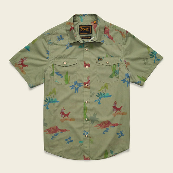 H Bar B Snapshirt | Vision Quest Olive | Howler Bros