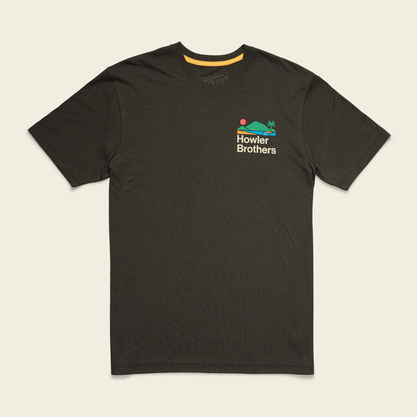 Bahia de Howler Tee | Antique Black | Howler Bros