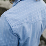 Crosscut Deluxe Shortsleeve Shirt | Surfbird : Sky Oxford Dobby  | Howler Bros