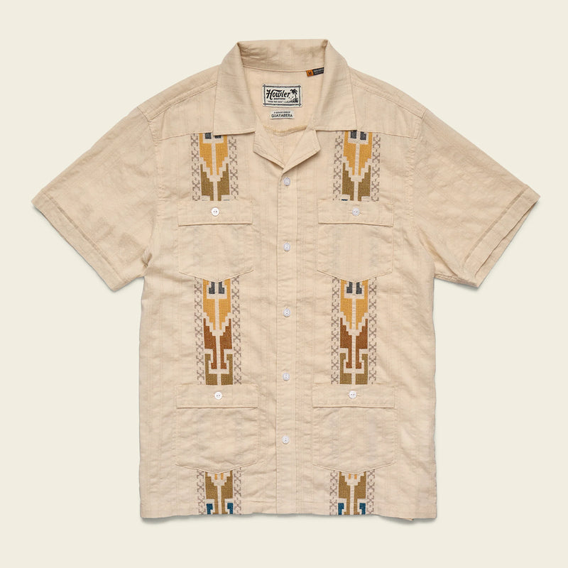 Guayabera Shirt | Temple Tracks : Oatmeal | Howler Bros – Manready