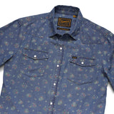 H Bar B Snapshirt | Bouquets : Washed Indigo | Howler Bros