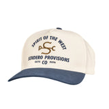 S Bar PC Hat | White & Navy | Sendero Provisions Co.