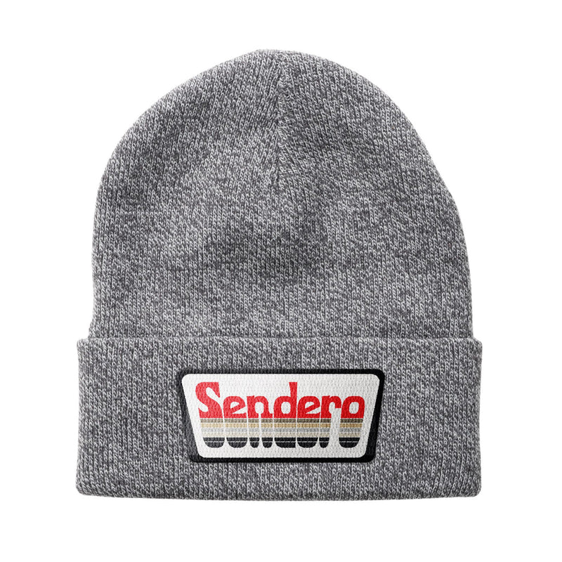 Santa Fe Beanie | Retro Logo/Marl Grey | Sendero Provisions Co.