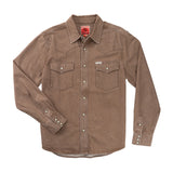 Wyatt Pearl Snap Denim Shirt | Faded Brown | Sendero Provisions Co