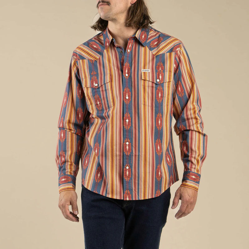 Wyatt Pearl Snap Shirt | Chevron Stripe - Tulsa | Sendero
