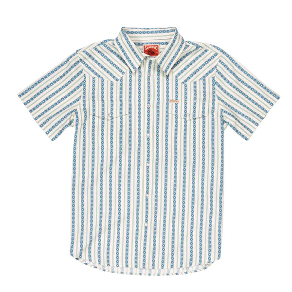 Serape Pearl Snap Short Sleeve | Teal | Sendero Provisions Co