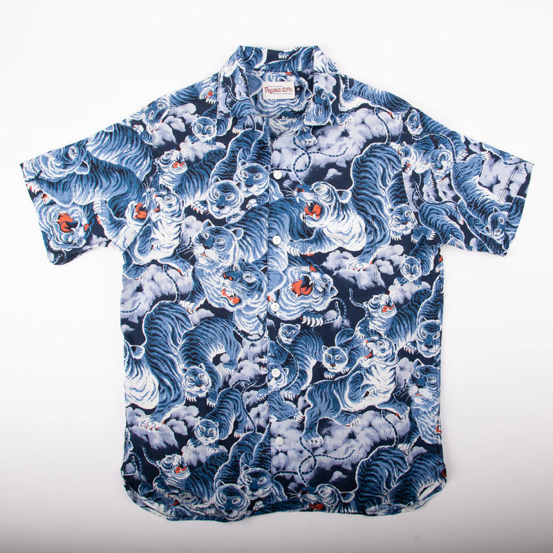 Hawaiian Shirt | Ice Tiger | Freenote Cloth
