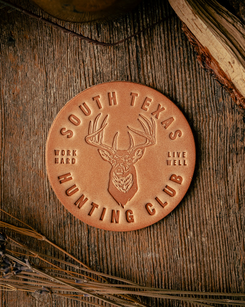 Leather Coaster | South Texas Hunting Club | Manready Mercantile