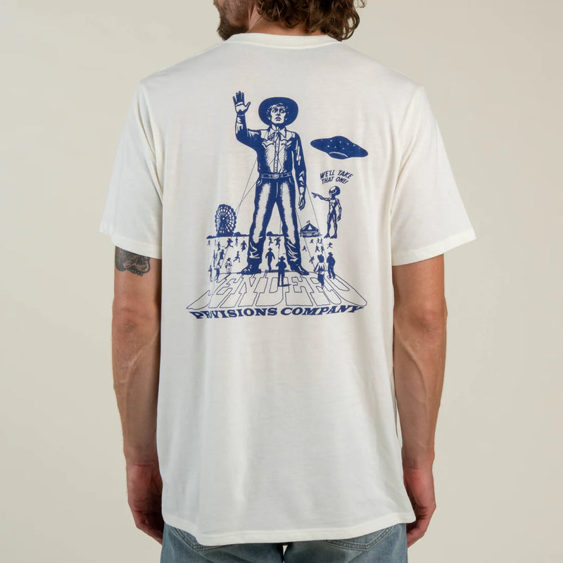 Cowboy Lift Off Tee | Vintage White | Sendero Provisions Co