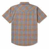 Sawtoof S/S Shirt | Faded Navy Plaid | Seager Co.