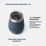 Rambler 10 oz Wine Tumbler | Cape Taupe | YETI