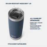 Rambler 20 oz Tumbler | Navy | YETI