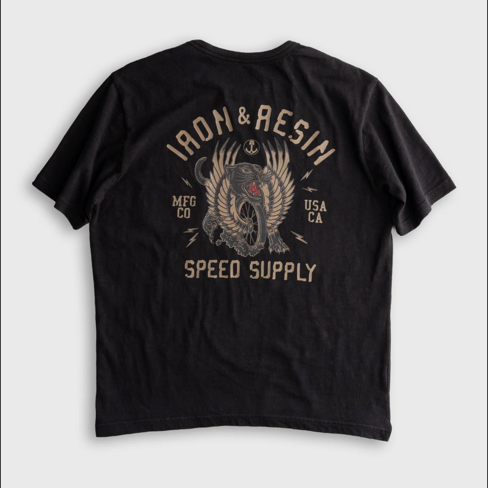 Speed Supply Pocket Tee | Black | Iron & Resin – Manready Mercantile