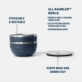 Rambler 2 qt Insulated Bowl | Navy | YETI