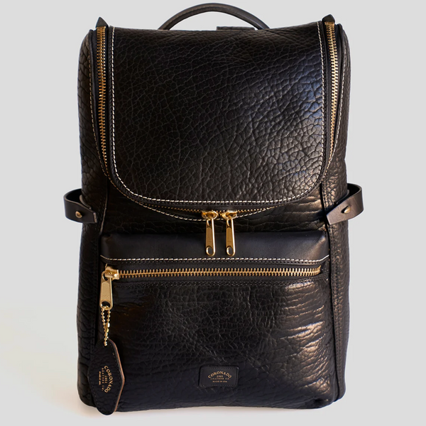 Top Zip Bison Backpack #755 | Black