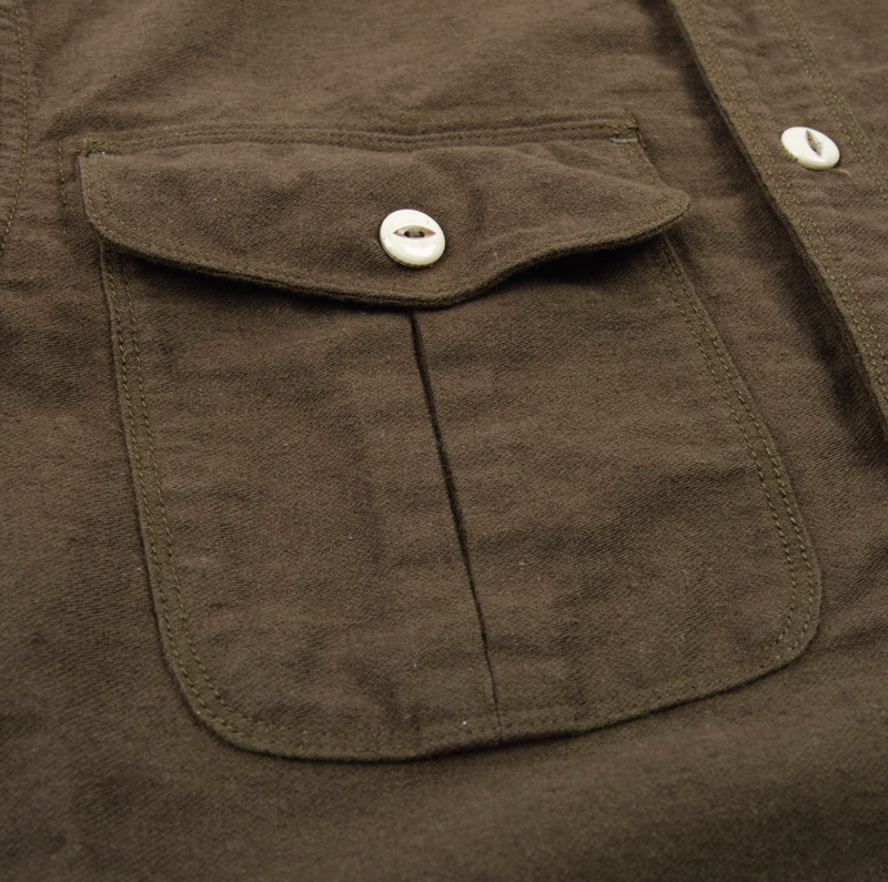 Rancho Shirt | Moss | Freenote Cloth