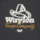 Lasso Lash Premium Tee | Pigment Black | Seager Co. x Waylon Jennings