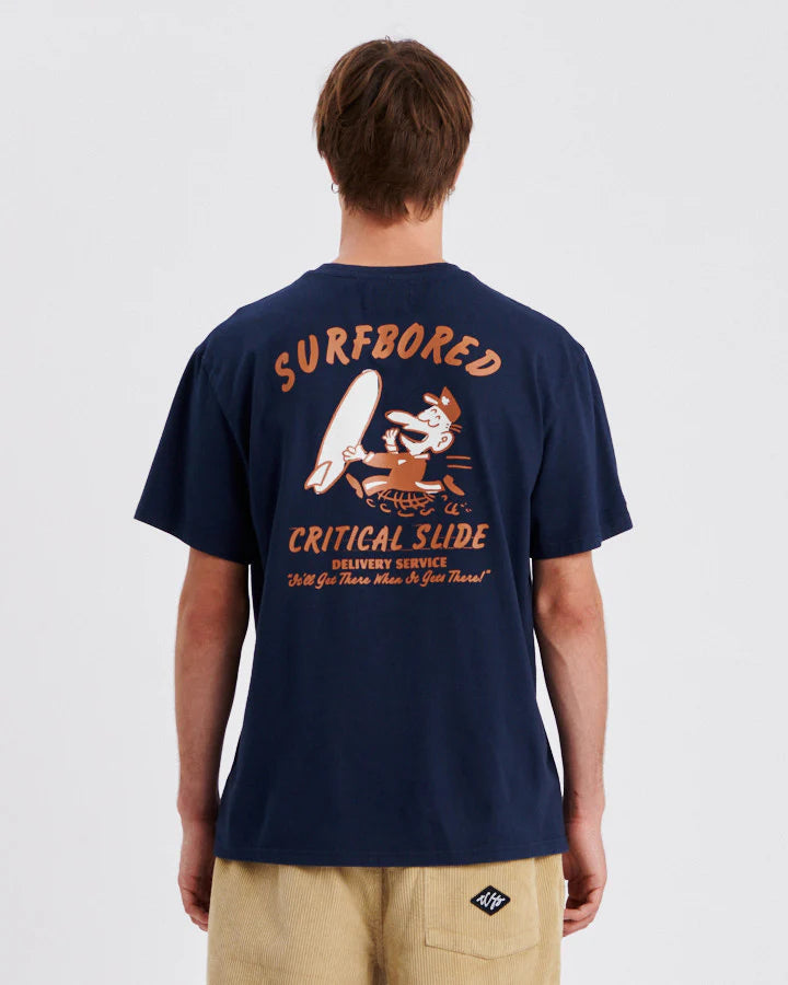 Bored Tee | Navy | Critical Slide