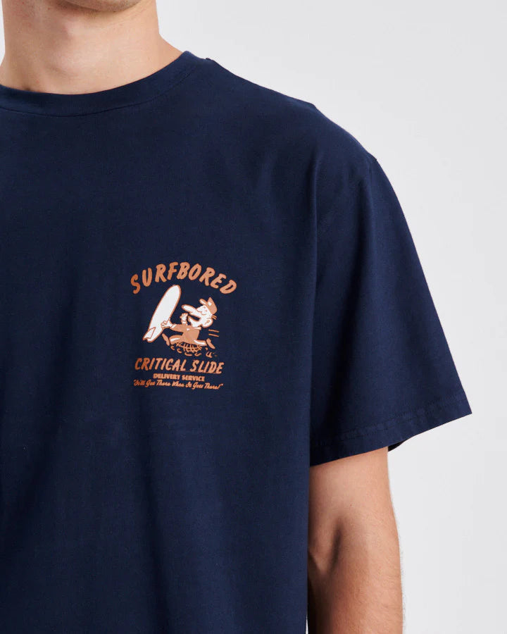 Bored Tee | Navy | Critical Slide