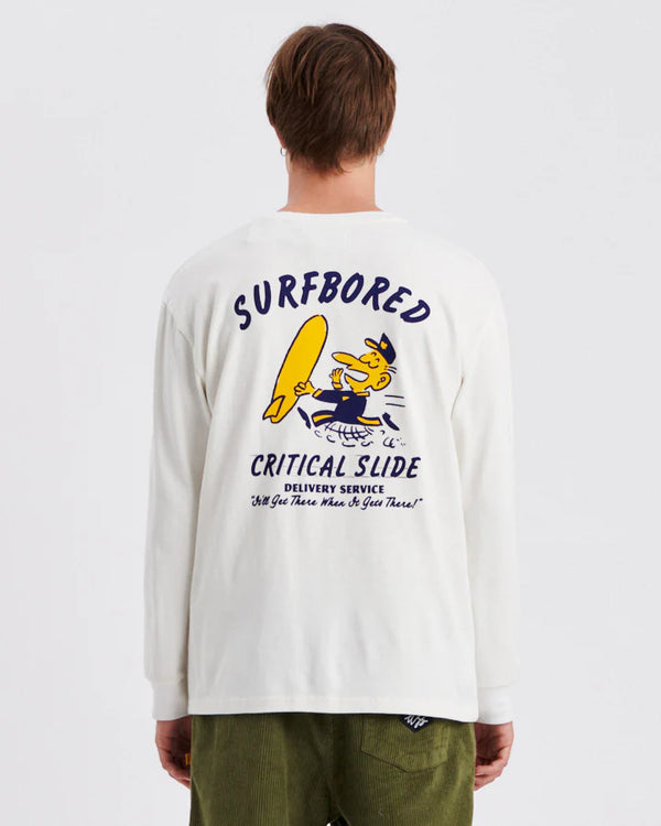 Bored LS Tee | Vintage White | Critical Slide