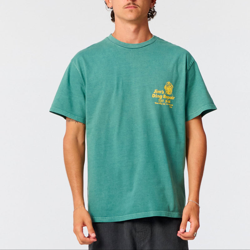 Jim's Ding Repair Tee | Dusty Green | Critical Slide – Manready
