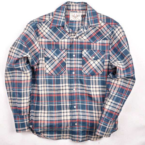 Western Scout Shirt | Kingfisher Blue | Freenote Cloth