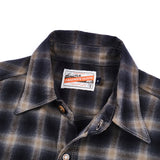 Bodie Shirt | Navy Shadow Plaid | Freenote Cloth