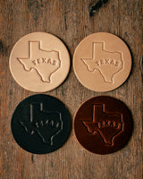 Leather Coaster | Texas Outline | Manready Mercantile