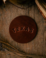 Leather Coaster | Texas | Manready Mercantile