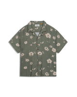 Splatter Resort Shirt | Green | Critical Slide