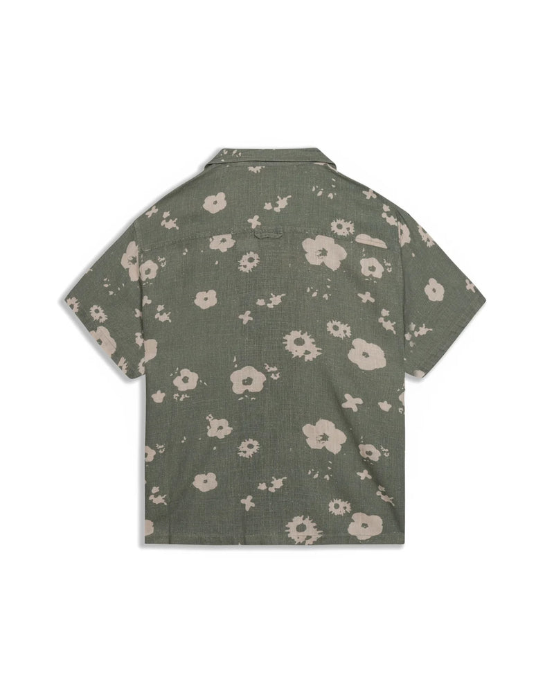 Splatter Resort Shirt | Green | Critical Slide