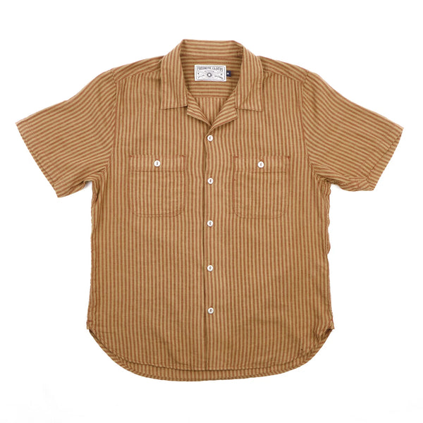 Dayton S/S Shirt | Terracotta Stripe | Freenote Cloth – Manready