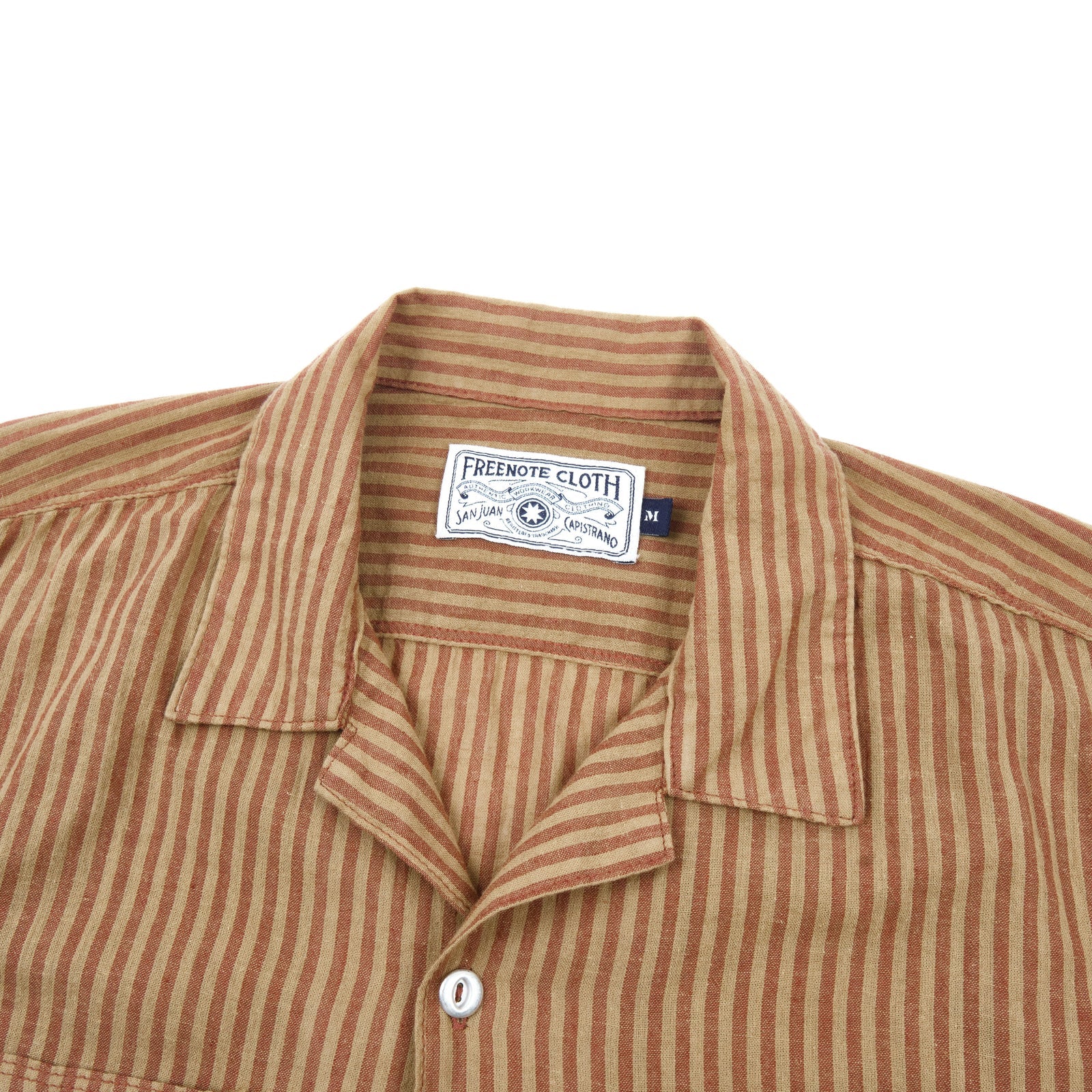 Dayton S/S Shirt | Terracotta Stripe | Freenote Cloth – Manready