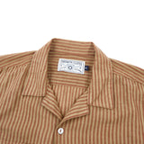 Dayton S/S Shirt | Terracotta Stripe | Freenote Cloth