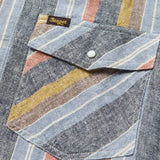Whippersnapper S/S Shirt | Washed Stripe Navy | Seager Co.