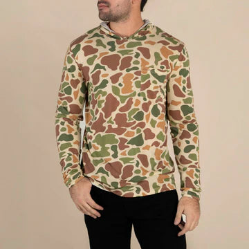 Yucatan Bamboo Hoodie Tech Shirt | Field Camo | Sendero Provisions Co